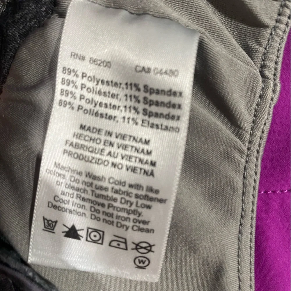 Asics Pink/Gray Running Shorts, Attached‎ Liner, size Medium